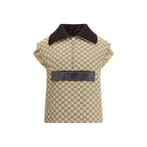 Beige Cotton Jackets And Coat
